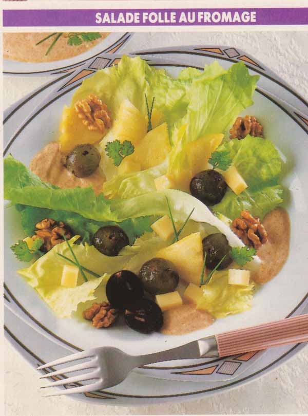 Salade folle au fromage - Recettes de cuisine du chef Hubert Recettes ...